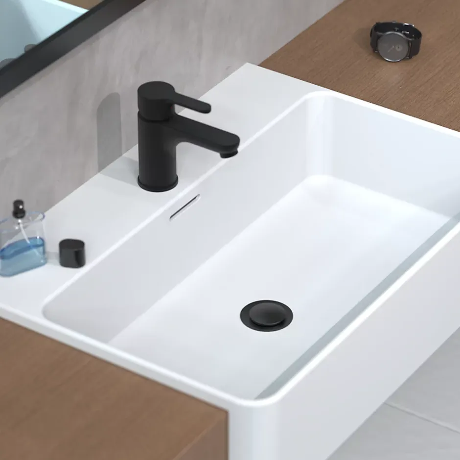 Schütte SCHÜTTE Mitigeur de lavabo DENVER Noir mat* Robinet De Douche