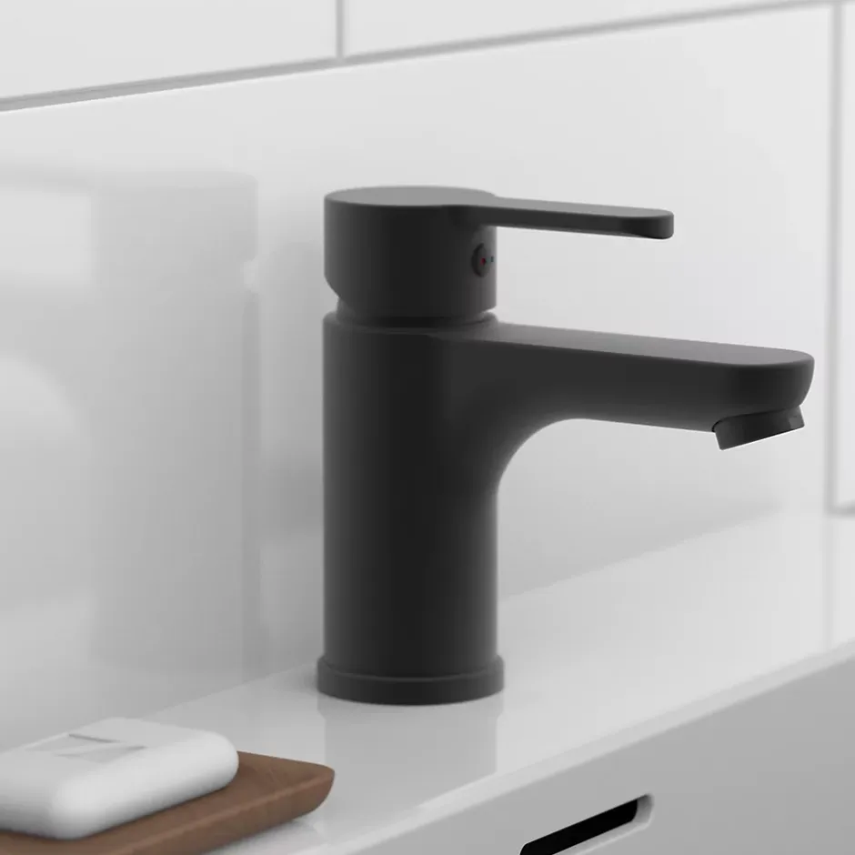 Schütte SCHÜTTE Mitigeur de lavabo DENVER Noir mat* Robinet De Douche