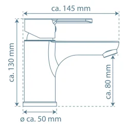 Schütte SCHÜTTE Mitigeur de lavabo DENVER Noir mat* Robinet De Douche