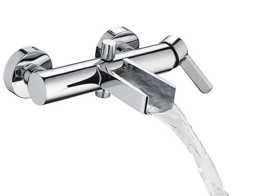 Hansgrohe SCHÜTTE NIAGARA mitigeur monocommande bain avec bec cascade, chromé* Robinet De Baignoire