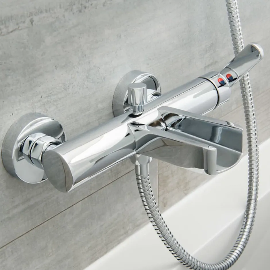 Hansgrohe SCHÜTTE NIAGARA mitigeur monocommande bain avec bec cascade, chromé* Robinet De Baignoire