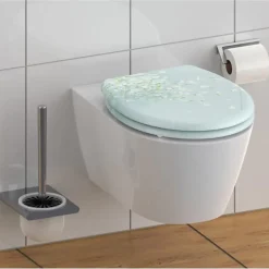 Schütte SCHÜTTE Siège de toilette avec fermeture en douceur FLOWER IN THE WIND 438779* Abattant Wc