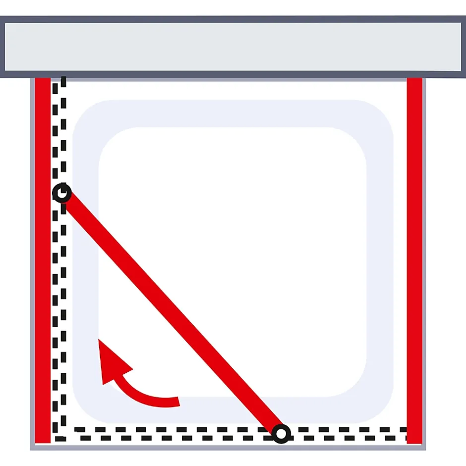 Schulte cabine de douche intégrale Juist - 80x80x190 cm - Portes coulissantes - Noir - Verre transparent* Cabine De Douche