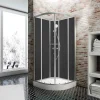 Schulte cabine de douche intégrale - 90 x 90 cm - portes coulissantes - parois fixes - receveur - panneaux muraux et robinetterie* Cabine De Douche