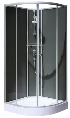 Schulte cabine de douche intégrale - 90 x 90 cm - portes coulissantes - parois fixes - receveur - panneaux muraux et robinetterie* Cabine De Douche