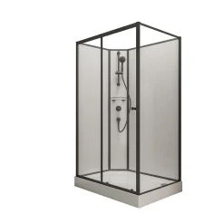 Schulte cabine de douche intégrale - porte coulissante ouverture vers la gauche - 120x90 cm - verre 5 mm