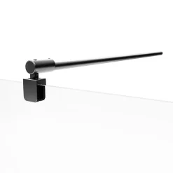 Schulte Pare-baignoire 80x70x140 cm - Angle pliant rabattable - Écran pivotant anti-calcaire - Verre 5 mm - Noir* Pare-Baignoire