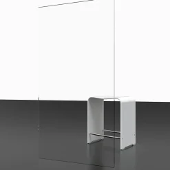 Schulte porte pivotante - 90x192 - réversible - anticalcaire - transparent - profilé blanc* Porte De Douche