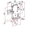 Tirard Serrure de portail en applique série GA levant 30mm - - GA592302