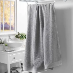 Eden Serviette de bain 90 x 150 cm Vintage Gris