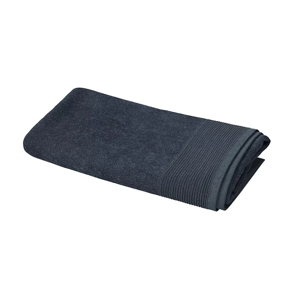 GoodHome Serviette de bain bleu nuit Koros 140 x 70 cm* Serviette De Bain