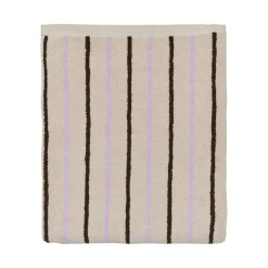OYOY Living Serviette de bain rose en coton organique H150x100cm