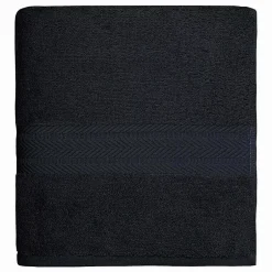 Sensei Maison Serviette de toilette 550 g/m² Noir 50x100 cm LUXURY