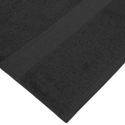 Sensei Maison Serviette de toilette 550 g/m² Noir 50x100 cm LUXURY