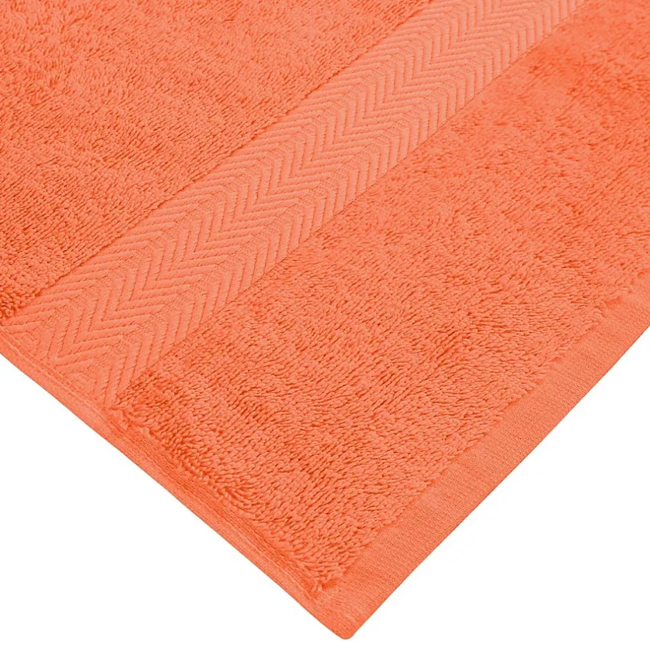 Sensei Maison Serviette de toilette 550 g/m² Corail 50x100 cm LUXURY