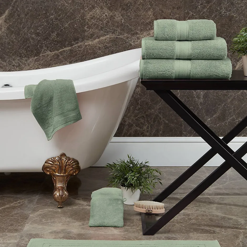 Sensei Maison Serviette de toilette 550 g/m² Sauge 50x100 cm LUXURY