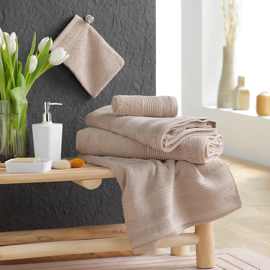 Eden Serviette de toilette 50 x 90 cm Tendresse taupe