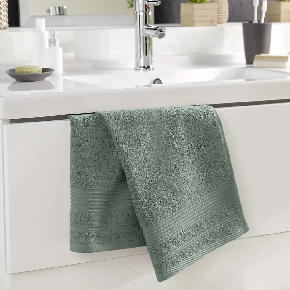 Eden Serviette de toilette 50 x 90 cm Tendresse vert cèdre