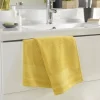 Douceur D'Intérieur Serviette de toilette 50 x 90 cm eponge unie tendresse Mimosa