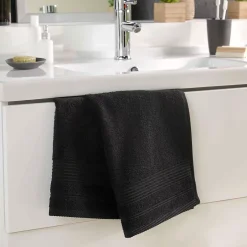 Eden Serviette de toilette 50 x 90 cm Tendresse noir