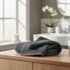 GoodHome Serviette de toilette anthracite 100 x 50 cm, Koros