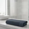 GoodHome Serviette de toilette bleu nuit 100 x 50 cm, Koros