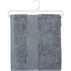 Atmosphera Créateur D'Intérieur Serviette de toilette Essentiel - coton 450 gr/m² - gris anthracite 50x90 cm - Atmosphera* Serviette De Toilette