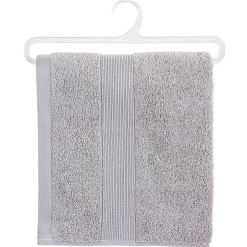 Atmosphera Créateur D'Intérieur Serviette de toilette Essentiel - coton 450 gr/m² - gris taupe 50x90 cm - Atmosphera