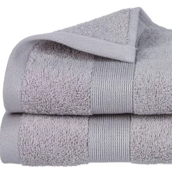 Atmosphera Créateur D'Intérieur Serviette de toilette Essentiel - coton 450 gr/m² - gris taupe 50x90 cm - Atmosphera
