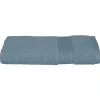 Atmosphera Créateur D'Intérieur Serviette de toilette Essentiel - coton 450 gr/m² - bleu orage 50x90 cm - Atmosphera* Serviette De Toilette