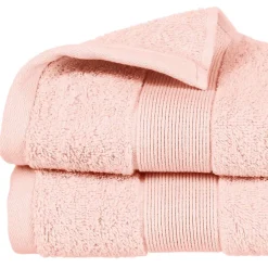 Atmosphera Créateur D'Intérieur Serviette de toilette Essentiel - coton 450 gr/m² - rose 50x90 cm - Atmosphera* Serviette De Toilette