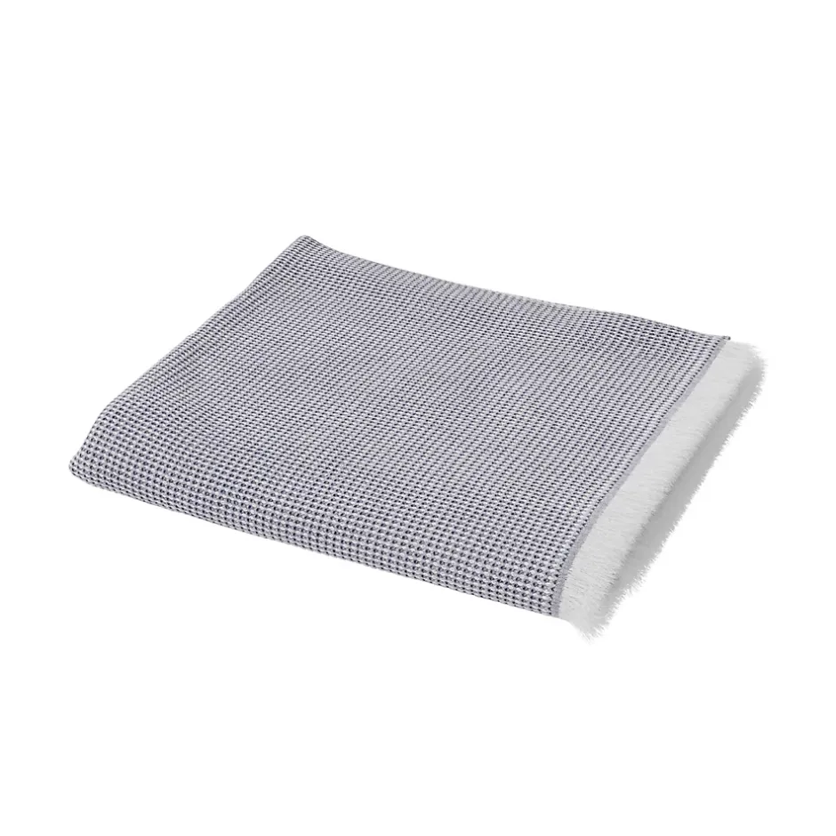 GoodHome Serviette de toilette gris nuage et anthracite Elland 100 x 50 cm
