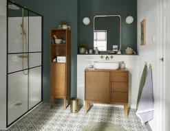 GoodHome Serviette de toilette gris nuage et anthracite Elland 100 x 50 cm