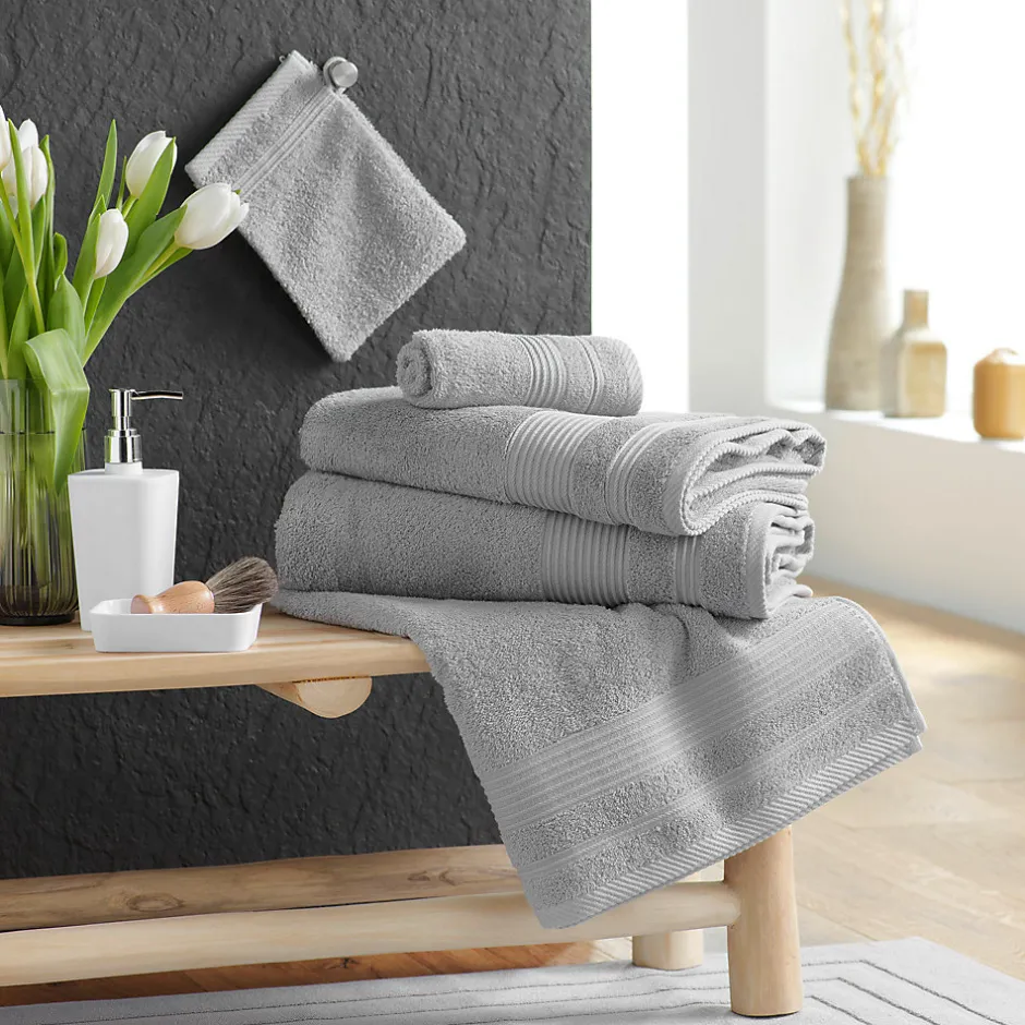 Eden Serviette de toilette invite 30 x 50 cm Tendresse gris* Serviette De Toilette