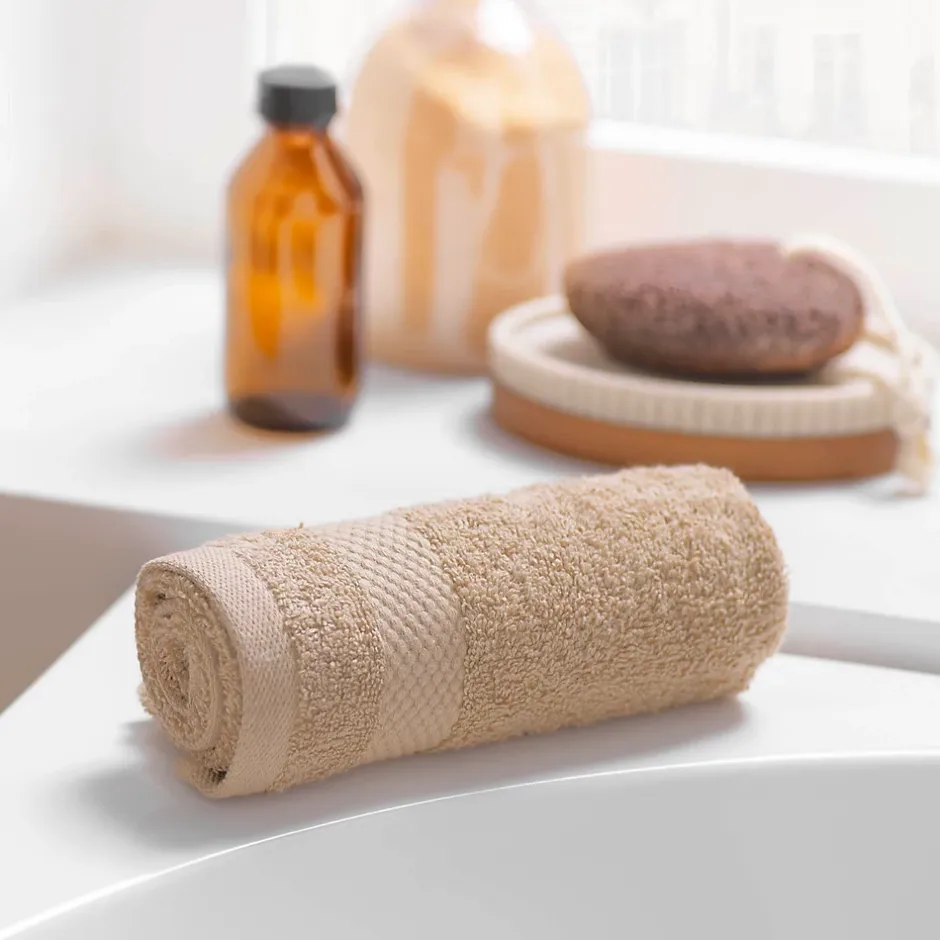 Eden Serviette de toilette invite 30 x 50 cm Elegante noisette