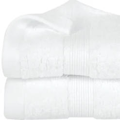 Eden Serviette de toilette invite 30 x 50 cm Couleur moderne blanc* Serviette De Toilette