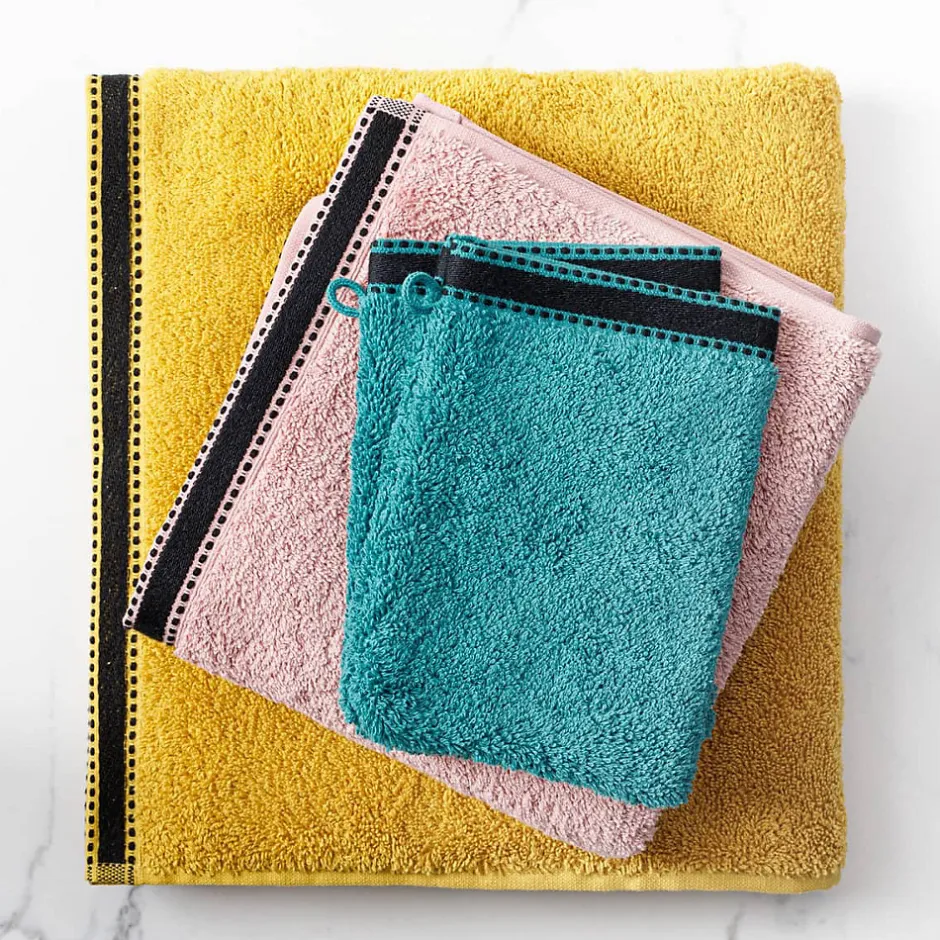 Atmosphera Créateur D'Intérieur Serviette de toilette Joia - coton 550 gr/m² - rose 50x90 cm - Atmosphera