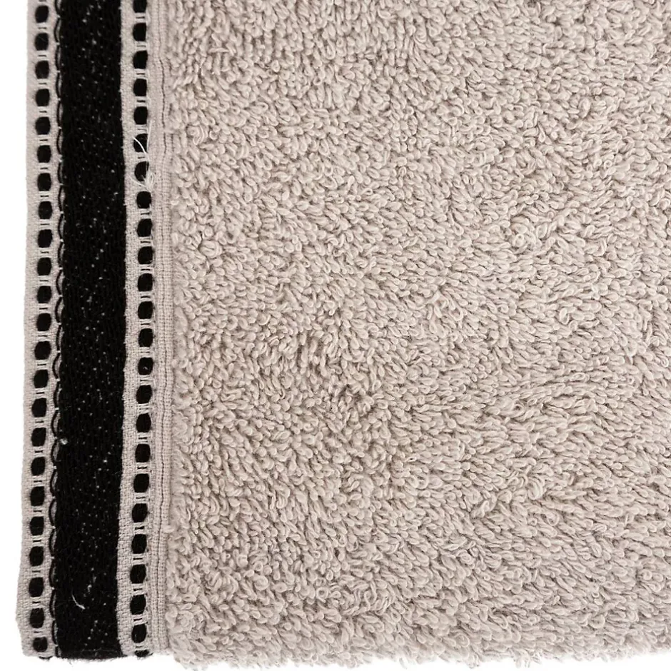 Atmosphera Créateur D'Intérieur Serviette de toilette Joia - coton 550 gr/m² - lin 50x90 cm - Atmosphera