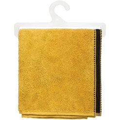 Atmosphera Créateur D'Intérieur Serviette de toilette Joia - coton 550 gr/m² - jaune moutarde 50x90 cm - Atmosphera* Serviette De Toilette