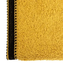 Atmosphera Créateur D'Intérieur Serviette de toilette Joia - coton 550 gr/m² - jaune moutarde 50x90 cm - Atmosphera* Serviette De Toilette