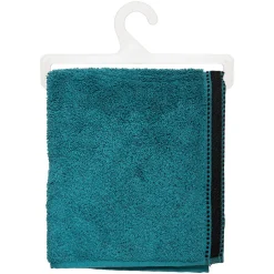Atmosphera Créateur D'Intérieur Serviette de toilette Joia - coton 550 gr/m² - bleu canard 50x90 cm - Atmosphera* Serviette De Toilette
