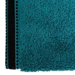 Atmosphera Créateur D'Intérieur Serviette de toilette Joia - coton 550 gr/m² - bleu canard 50x90 cm - Atmosphera* Serviette De Toilette