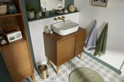 GoodHome Serviette de toilette thé vert Elland 100 x 50 cm* Serviette De Toilette