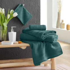 Douceur D'Intérieur Serviette de Toilette unie 50x90 cm - Collection Tendresse - Éponge 500 g,m² - 50x90cm - Cèdre* Serviette De Toilette