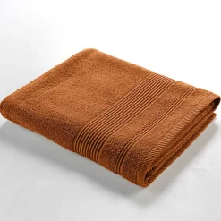 Douceur D'Intérieur Serviette de Toilette unie 50x90 cm - Collection Tendresse - Éponge 500 g,m² - 50x90cm - Caramel* Serviette De Toilette