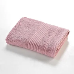 Douceur D'Intérieur Serviette de Toilette 50x90 cm 100% Coton Rose* Serviette De Toilette