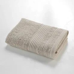 Douceur D'Intérieur Serviette de Toilette 50x90 cm 100% Coton Taupe