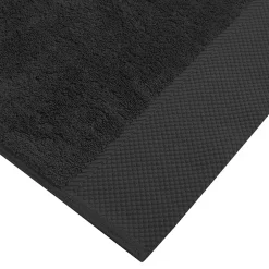 Sensei Maison Serviette de toilette Zéro Twist 560 g/m² Noir 50x100 cm SENSOFT* Serviette De Toilette