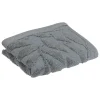 Atmosphera Créateur D'Intérieur Serviette de toillette Cisel - coton - gris foncé - 30x50 cm - Atmosphera