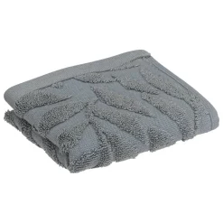 Atmosphera Créateur D'Intérieur Serviette de toillette Cisel - coton - gris foncé - 30x50 cm - Atmosphera